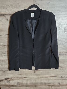 Thom Smith Atelier XXI Silk Blazer In Black